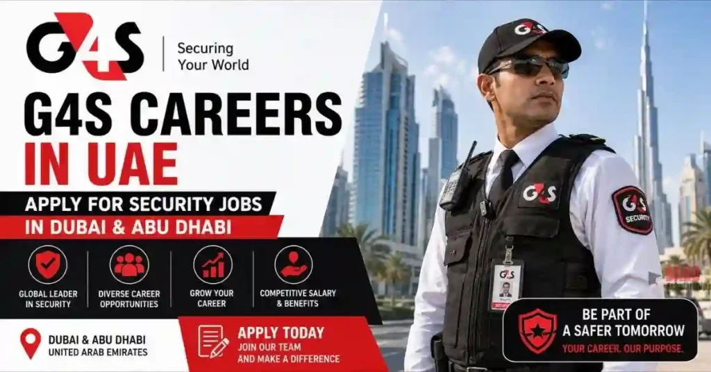 G4S Careers 2026 in UAE – Apply for Security Jobs in Dubai & Abu Dhabi